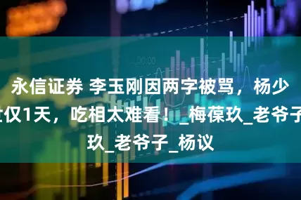 永信证券 李玉刚因两字被骂，杨少华去世仅1天，吃相太难看！_梅葆玖_老爷子_杨议